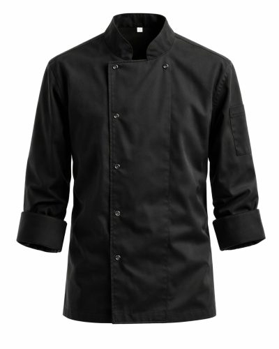 Aşçı Ceketi Siyah – Güçlü ve Modern Tasarım