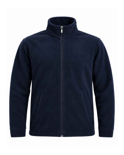 Lacivert unisex iki cepli fermuarlı polar ceket