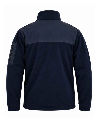 Lacivert softshell polar ceket arka görünüm