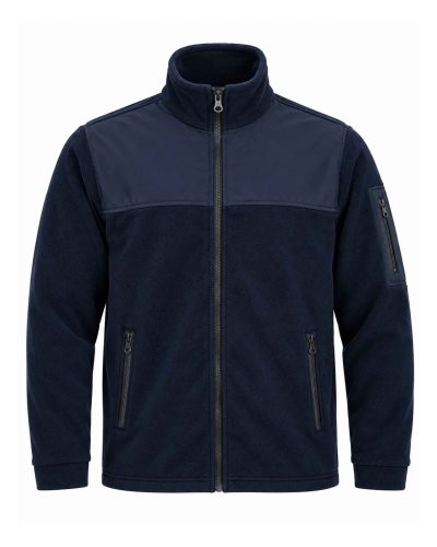 Lacivert üç cepli softshell detaylı polar ceket